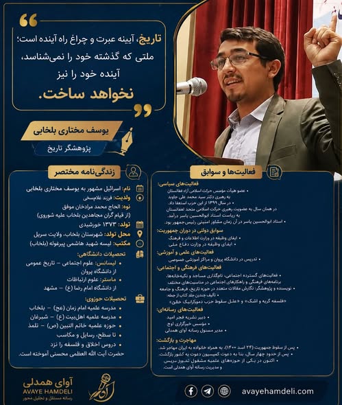 زندگی‌نامه پژوهشی اسرائیل مشهور به یوسف مختاری بلخابی